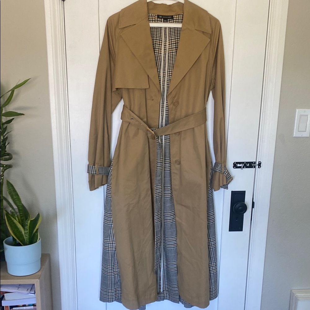 INC Beige Trench Coat